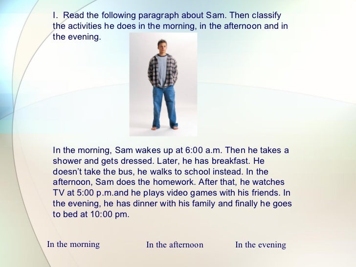 Essay On My Daily Routine In Simple Present Tense